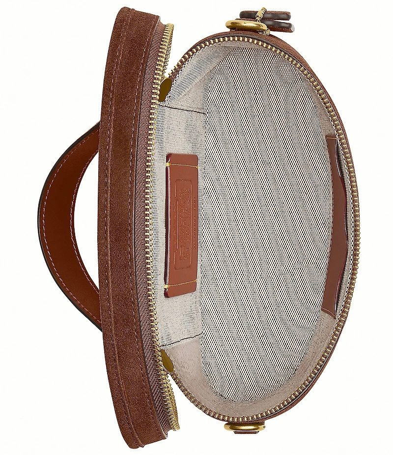 COACH Suede Top Handle Trail Bag