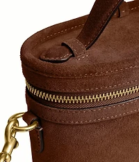 COACH Suede Top Handle Trail Bag