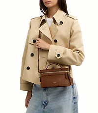 COACH Suede Top Handle Trail Bag