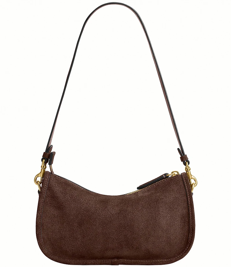 COACH Suede Waverly Shoulder Bag