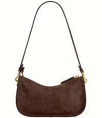 COACH Suede Waverly Shoulder Bag