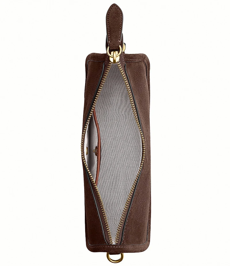 COACH Suede Waverly Shoulder Bag