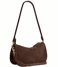 COACH Suede Waverly Shoulder Bag