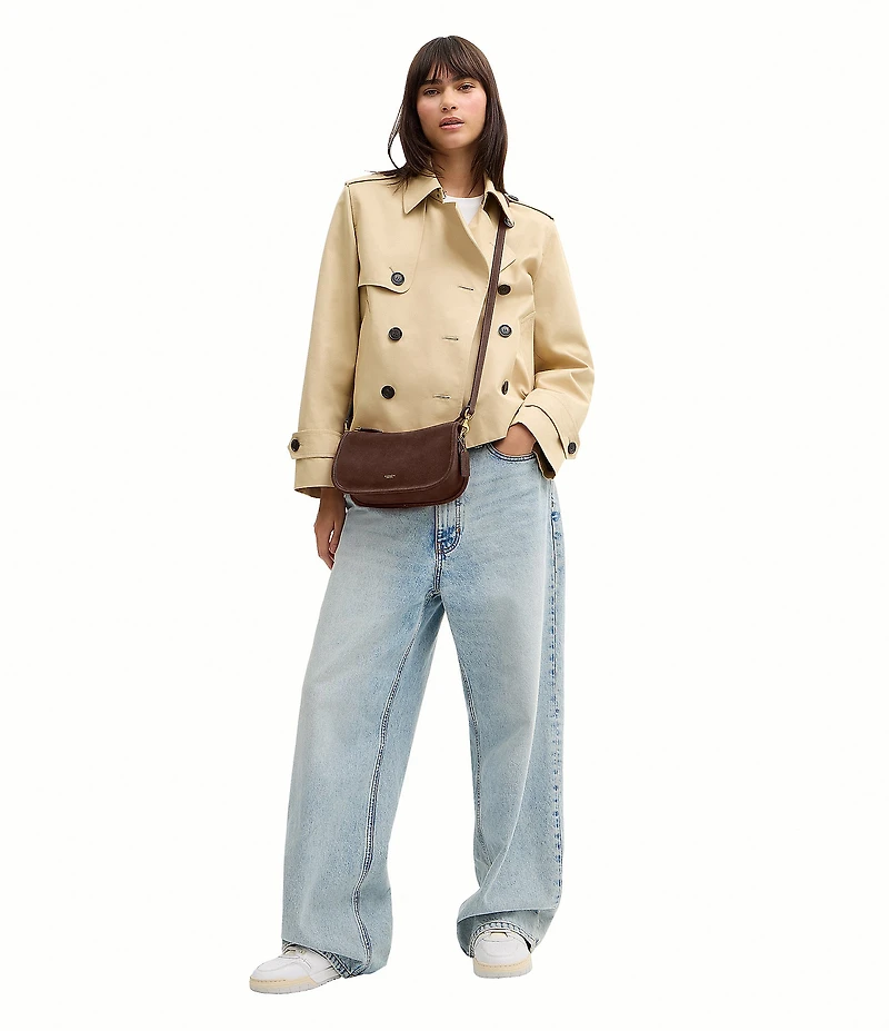 COACH Suede Waverly Shoulder Bag