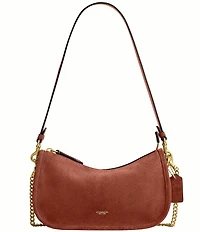 COACH Suede Waverly Shoulder Bag