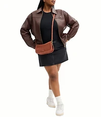 COACH Suede Waverly Shoulder Bag