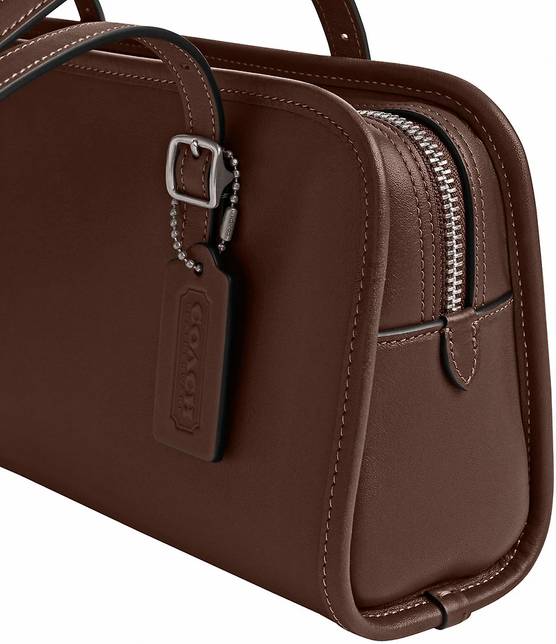 COACH Swing Zip Leather Shoulder Bag