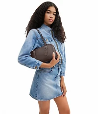 COACH Swing Zip Leather Shoulder Bag
