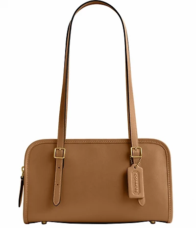 COACH Swing Zip Buckle Detail Satchel Bag