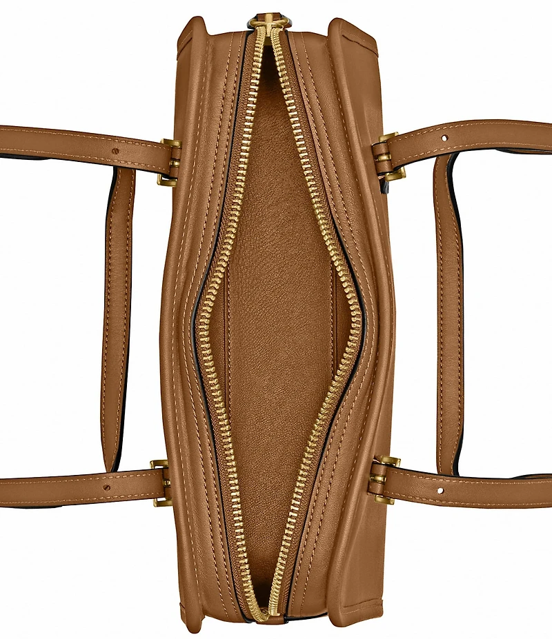 COACH Swing Zip Buckle Detail Satchel Bag