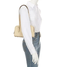 COACH Swing Zip Buckle Detail Satchel Bag