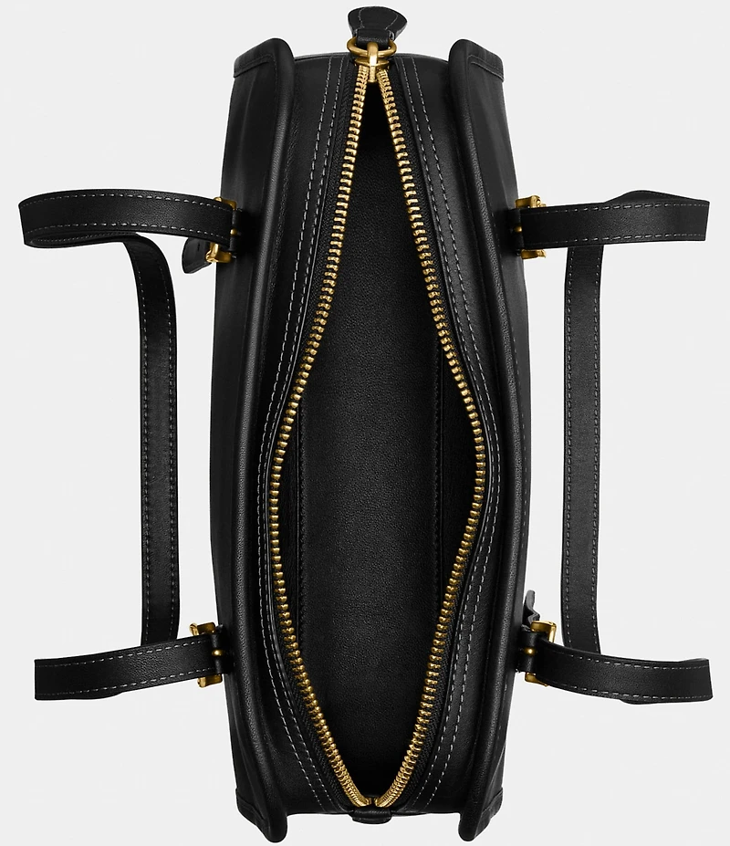 COACH Swing Zip Buckle Detail Satchel Bag