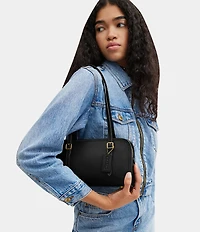 COACH Swing Zip Buckle Detail Satchel Bag