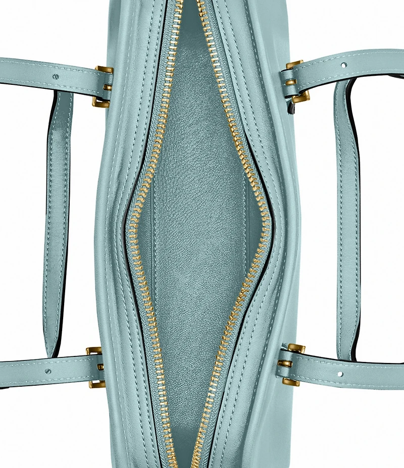 COACH Swing Zip Buckle Detail Satchel Bag