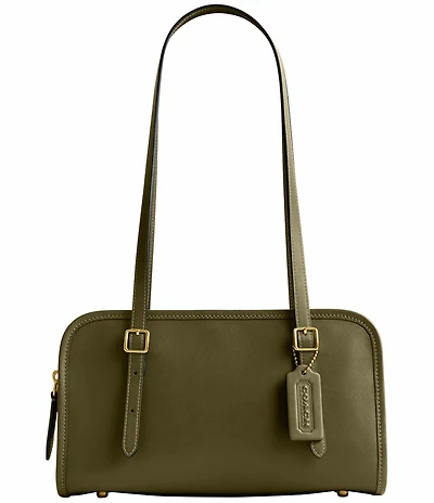 COACH Swing Zip Buckle Detail Satchel Bag