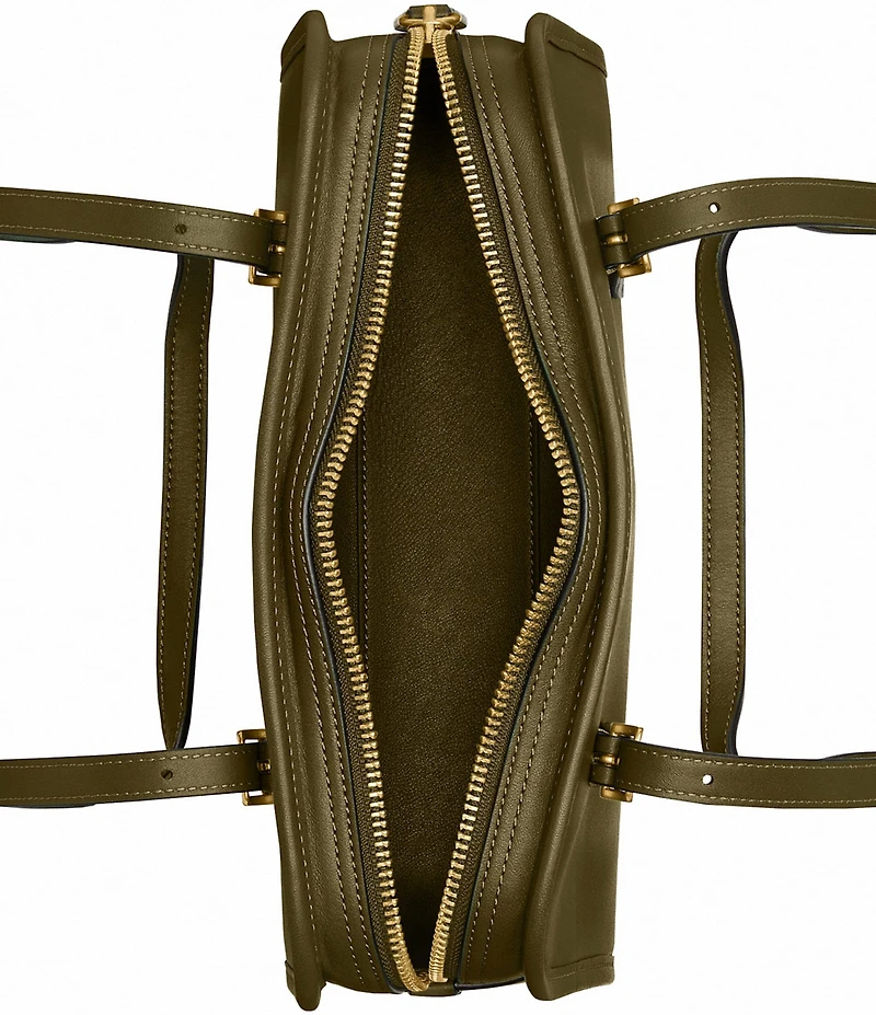 COACH Swing Zip Buckle Detail Satchel Bag