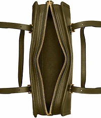 COACH Swing Zip Buckle Detail Satchel Bag