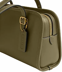 COACH Swing Zip Buckle Detail Satchel Bag