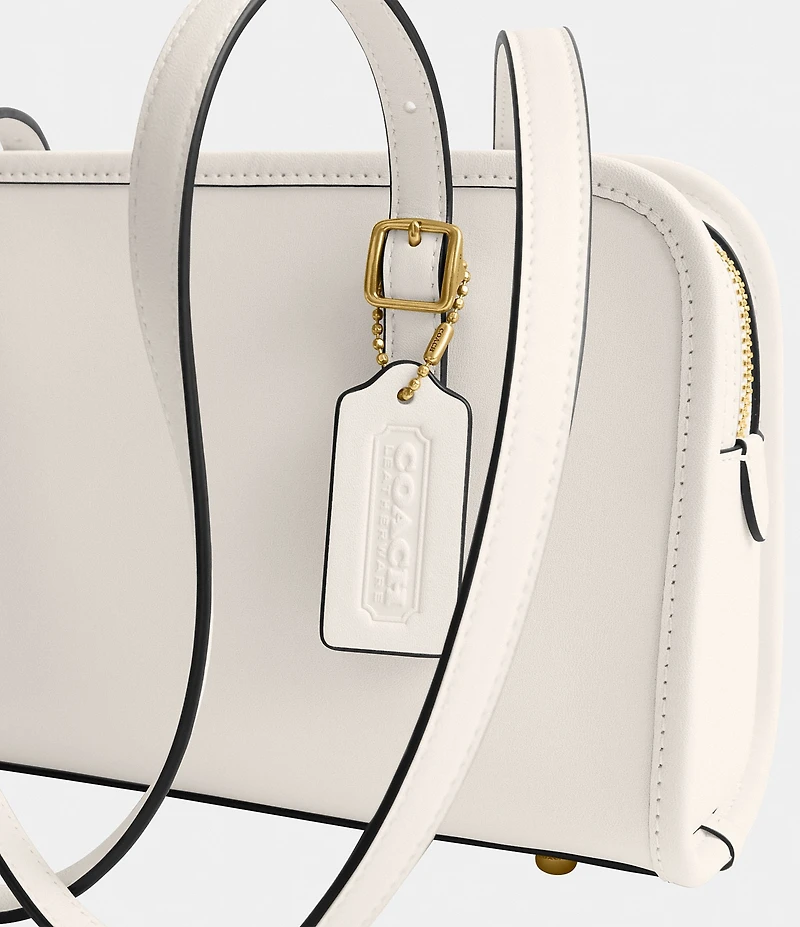 COACH Swing Zip Buckle Detail Satchel Bag