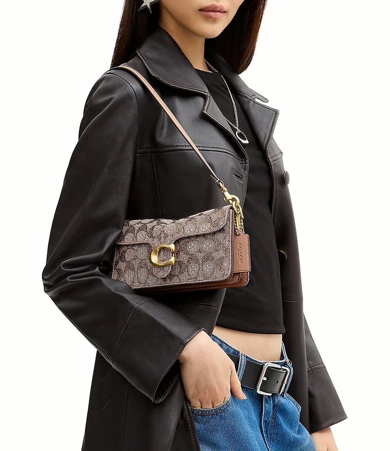 COACH Tabby 20 Crystal Soft Signature Jacquard Shoulder Bag