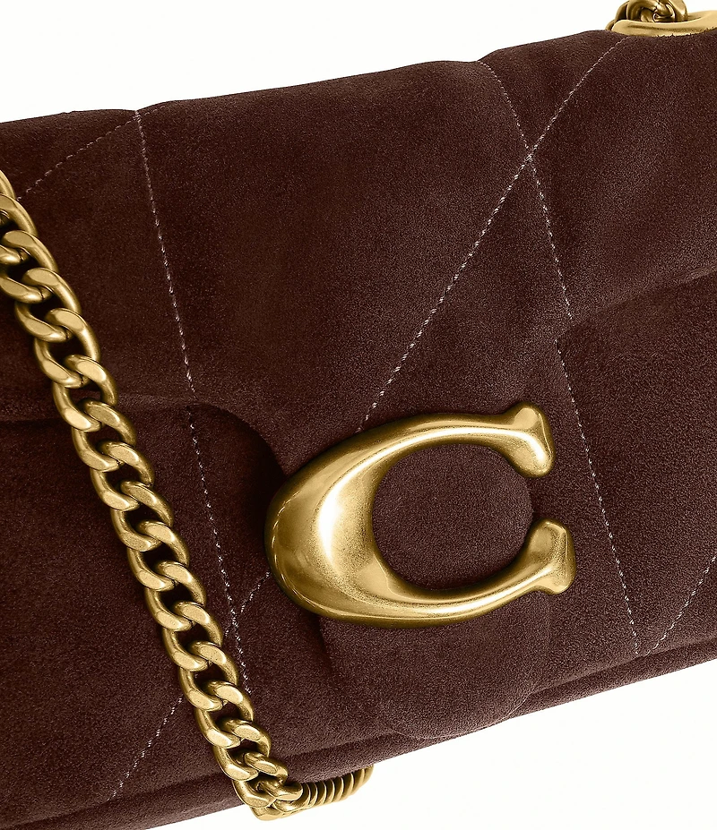 COACH Tabby 20 Quilted Soft Suede Shoulder Bag