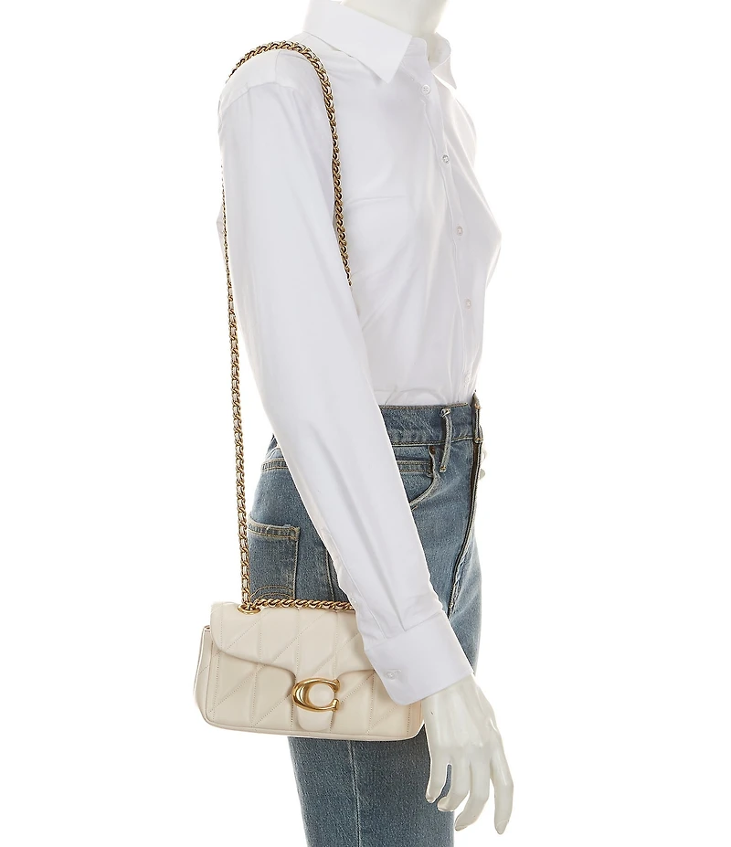 COACH Tabby 20 Quilted Leather Chain Strap Convertible Shoulder Bag
