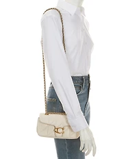 COACH Tabby 20 Quilted Leather Chain Strap Convertible Shoulder Bag