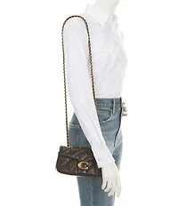 COACH Tabby 20 Quilted Leather Chain Strap Convertible Shoulder Bag