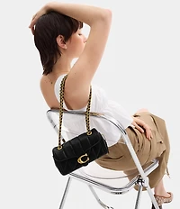 COACH Tabby 20 Quilted Leather Chain Strap Convertible Shoulder Bag