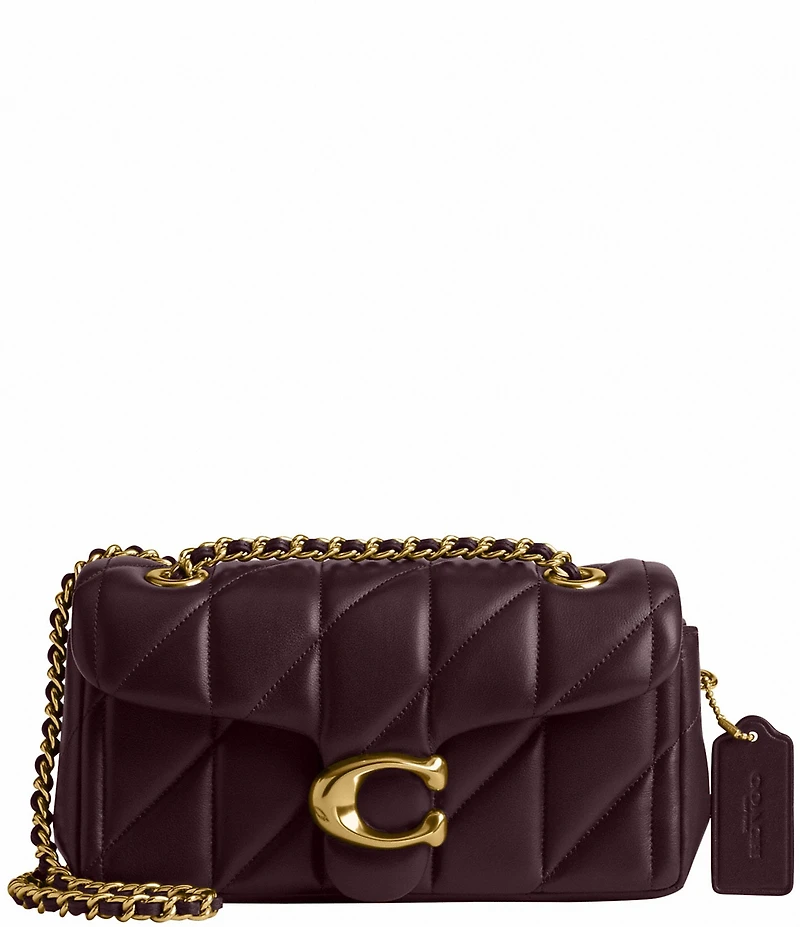 COACH Tabby 20 Quilted Leather Chain Strap Convertible Shoulder Bag