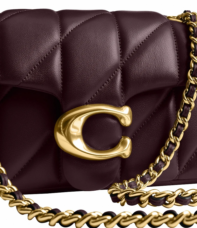 COACH Tabby 20 Quilted Leather Chain Strap Convertible Shoulder Bag