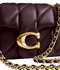 COACH Tabby 20 Quilted Leather Chain Strap Convertible Shoulder Bag