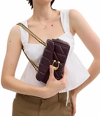 COACH Tabby 20 Quilted Leather Chain Strap Convertible Shoulder Bag