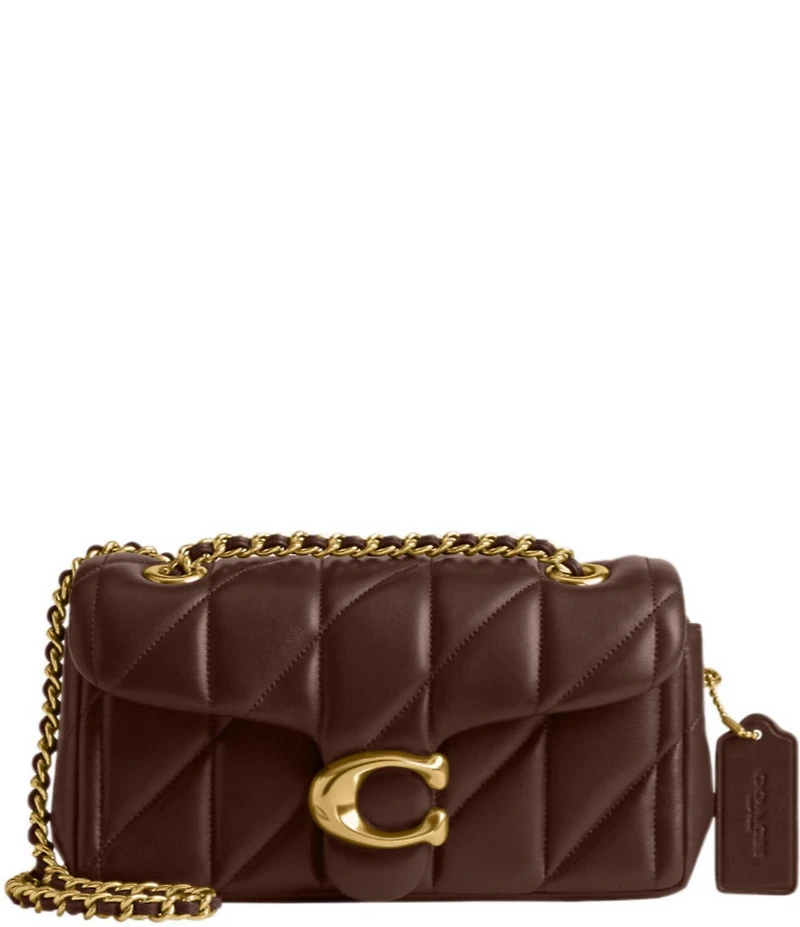 COACH Tabby 20 Quilted Leather Chain Strap Convertible Shoulder Bag