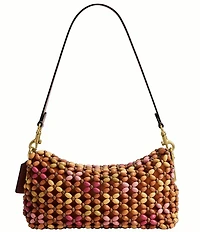 COACH Tabby 26 Beaded Wood Shoulder Bag