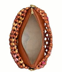 COACH Tabby 26 Beaded Wood Shoulder Bag