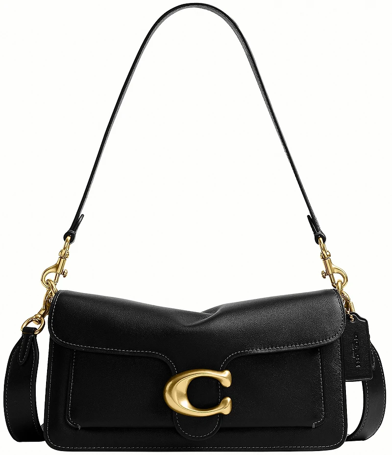 COACH Tabby 26 Natural Grain Leather Shoulder Bag