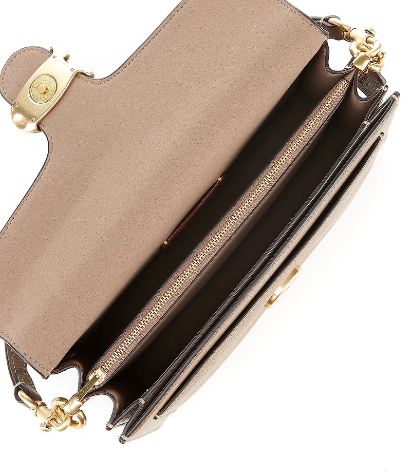 COACH Tabby 26 Pebble Leather Gold Tone Shoulder Crossbody Bag