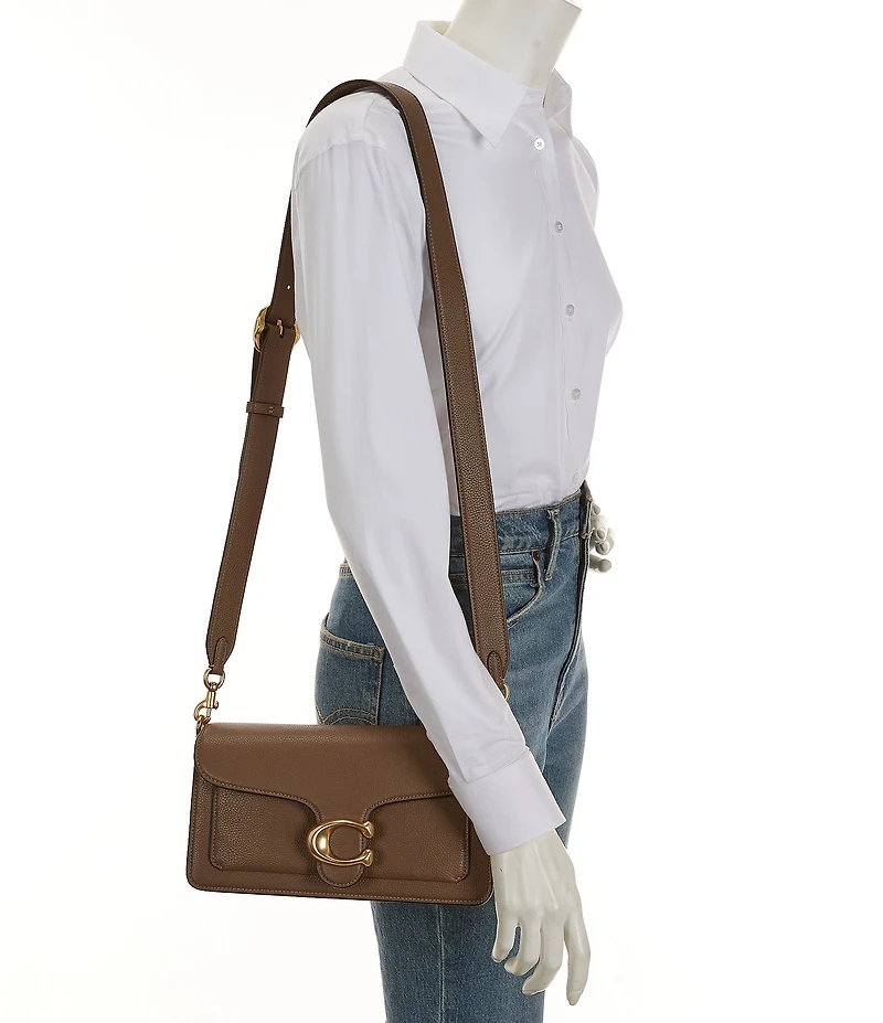 COACH Tabby 26 Pebble Leather Gold Tone Shoulder Crossbody Bag