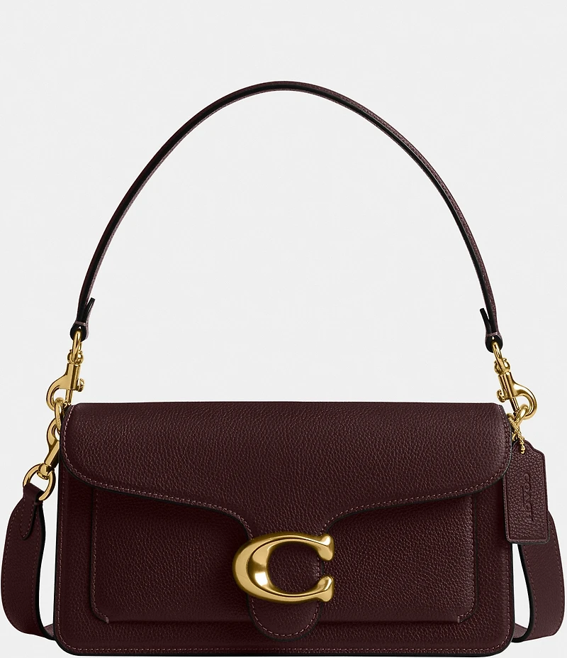 COACH Tabby 26 Pebble Leather Gold Tone Shoulder Crossbody Bag