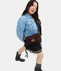 COACH Tabby 26 Pebble Leather Gold Tone Shoulder Crossbody Bag