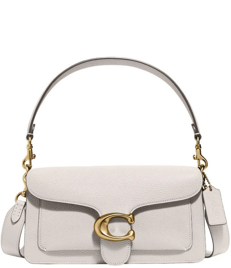 COACH Tabby 26 Pebble Leather Gold Tone Shoulder Crossbody Bag