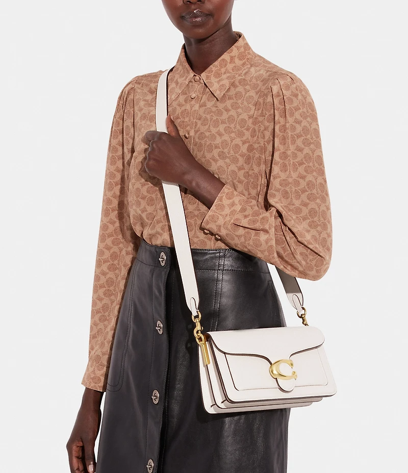 COACH Tabby 26 Pebble Leather Gold Tone Shoulder Crossbody Bag