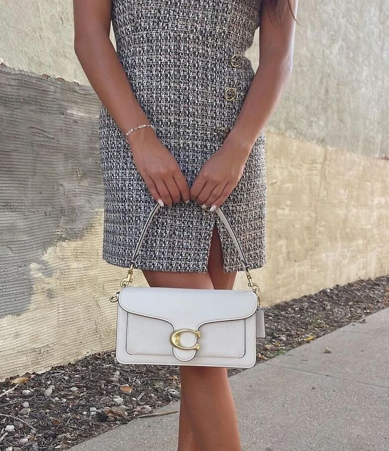 COACH Tabby 26 Pebble Leather Gold Tone Shoulder Crossbody Bag