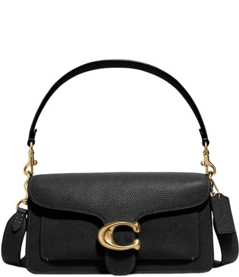 COACH Tabby 26 Pebble Leather Gold Tone Shoulder Crossbody Bag