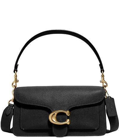 COACH Tabby 26 Pebble Leather Gold Tone Shoulder Crossbody Bag