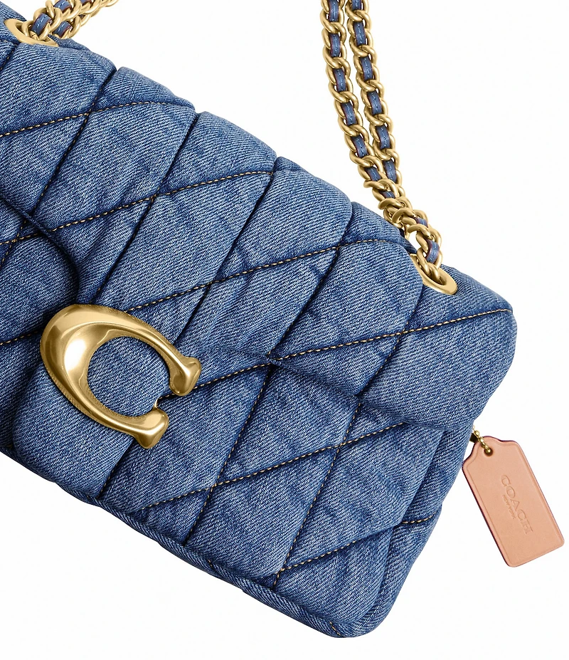 COACH Tabby 26 Quilted Denim Shoulder Bag