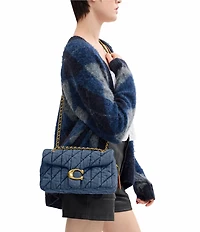 COACH Tabby 26 Quilted Denim Shoulder Bag
