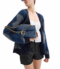 COACH Tabby 26 Quilted Denim Shoulder Bag