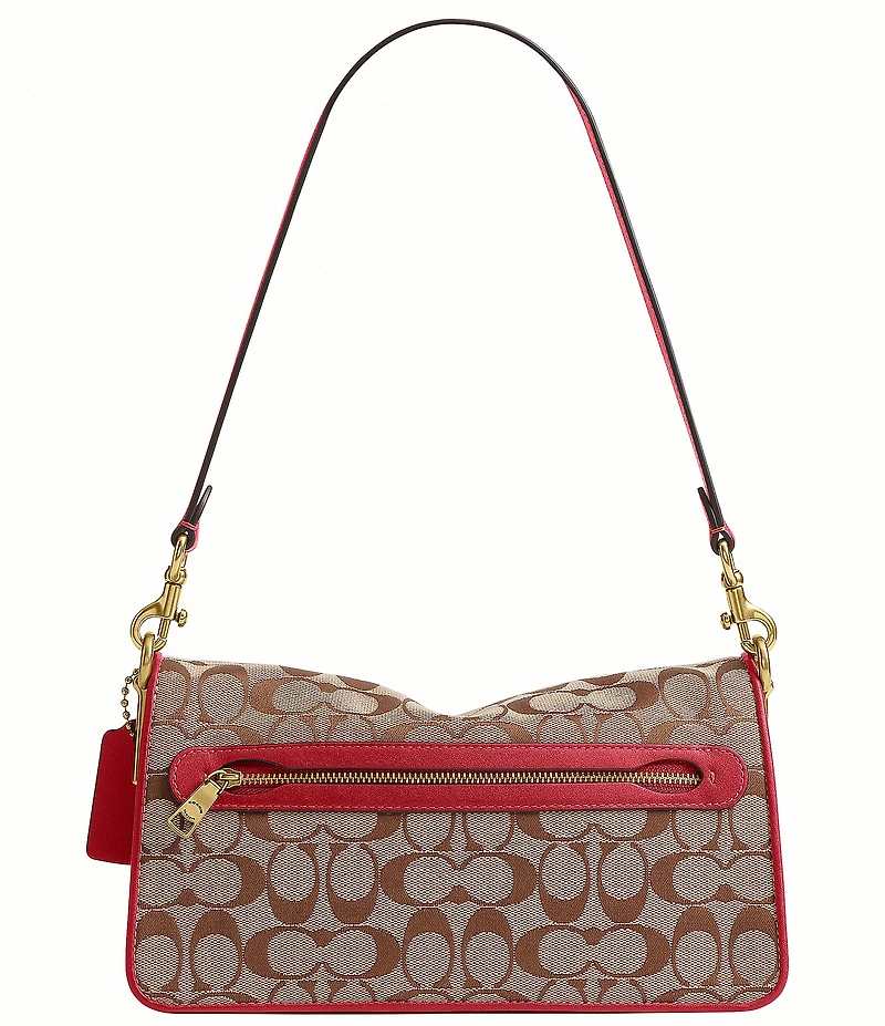 COACH Tabby 26 Signature Jacquard Shoulder Bag